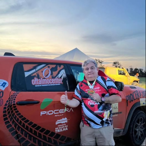 #Rally - Um click do médico Marcos Aurélio Monteiro Araújo - by Oftalmocenter, foi piloto no Rally Piocerá 2025. Chics!!! - (Arquivo Pessoal)