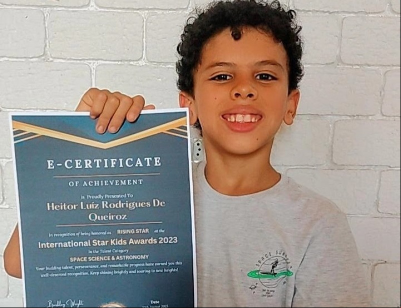 Piauiense é reconhecido como uma das crianças mais talentosas do mundo