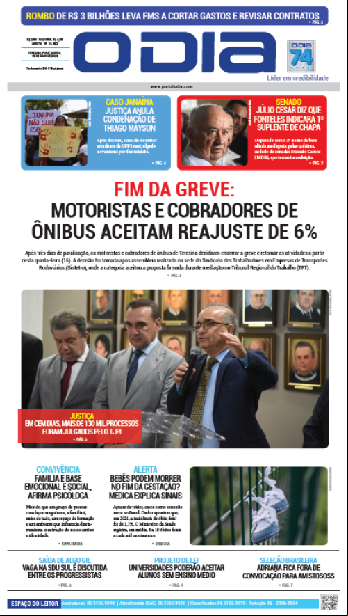 Confira os principais destaques do Jornal O Dia desta quinta-feira (15)