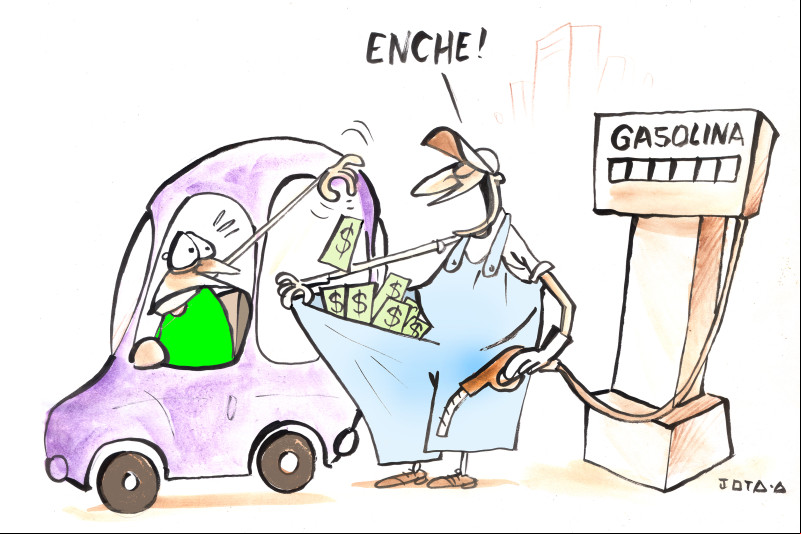 Charge do Jota A publicada em 10/02/2025 no Jornal O Dia