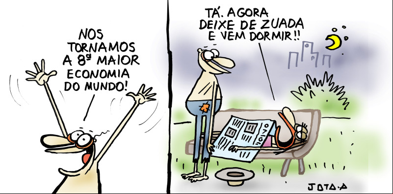 Charge do Jota A publicada em 10/06/2024 no Jornal O Dia