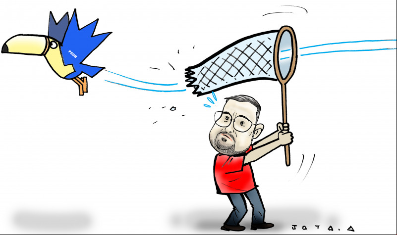 Charge do Jota A publicada em 13/03/2024 no Jornal O Dia