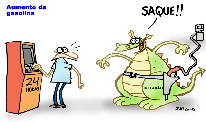 Charge do Jota A publicada em 24/07/2024 no Jornal O Dia