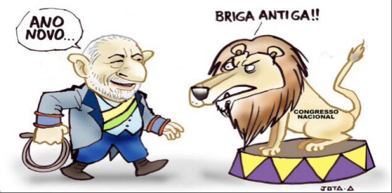 Charge do Jota A publicada em 07/01/2024 no Jornal O Dia